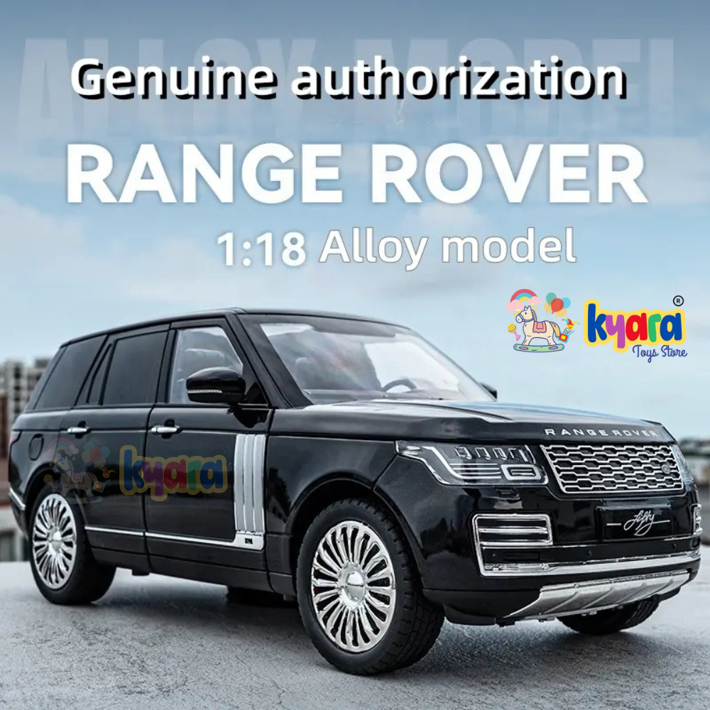 BIG SIZE RANGE ROVER 1:18 DIECAST METAL PULL BACK DIECAST CAR WITH OPENABLE DOOR AND SOUND LIGHT, GIFTS TOYS FOR KIDS【 MULTICOLOR 】[SIZE : 28.7CM*13CM*10.5CM]