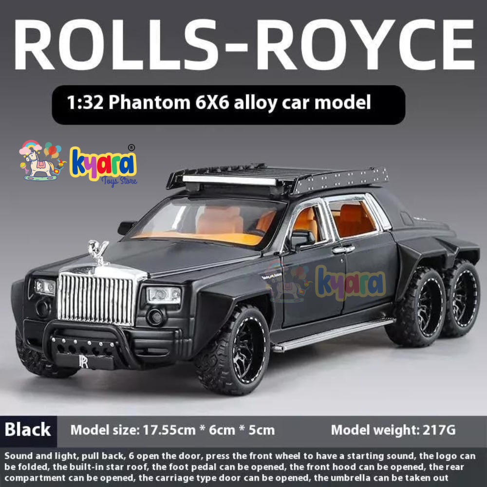 Rolls Royce Phantom 6x6 Sports Scale Model Diecast Metalcar - All Size