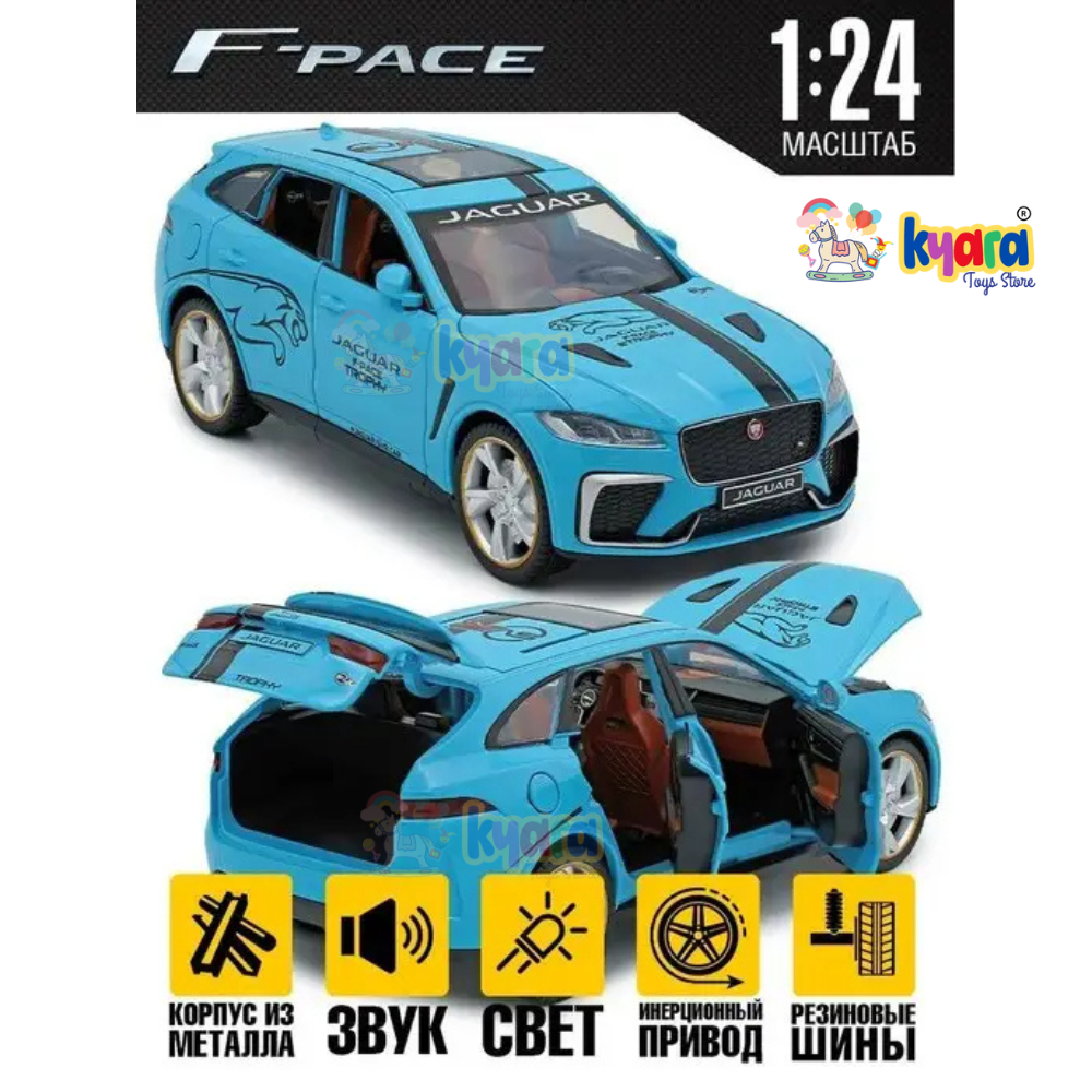 Jaguar F-pace Svr Suv Scale Model Diecast Metalcar - All Size