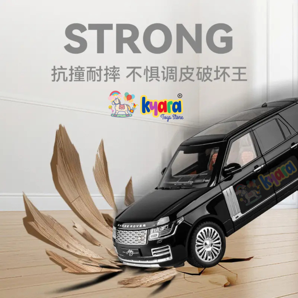BIG SIZE RANGE ROVER 1:18 DIECAST METAL PULL BACK DIECAST CAR WITH OPENABLE DOOR AND SOUND LIGHT, GIFTS TOYS FOR KIDS【 MULTICOLOR 】[SIZE : 28.7CM*13CM*10.5CM]