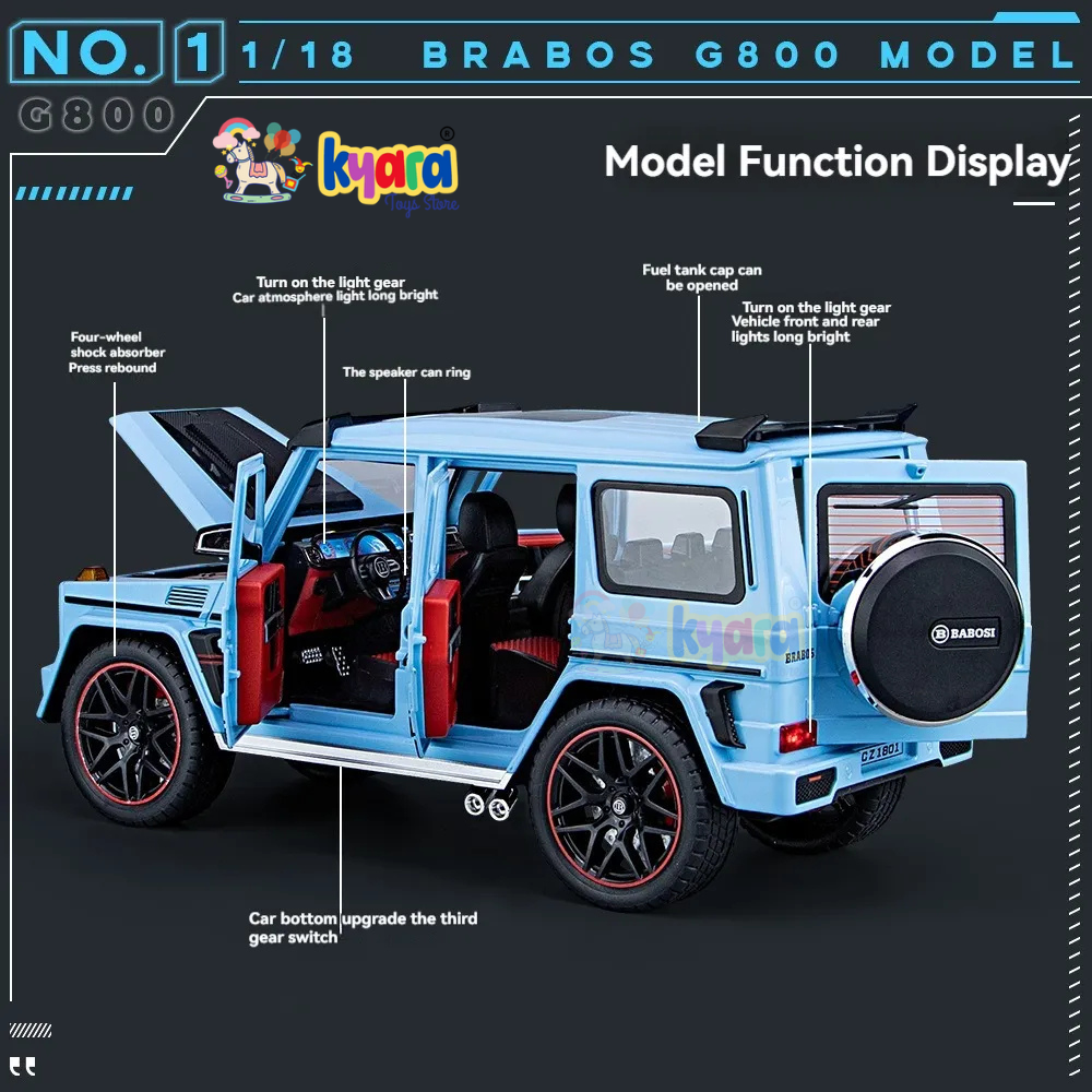 Mercedes-benz G800 Scale Model Diecast Metalcar - All Size