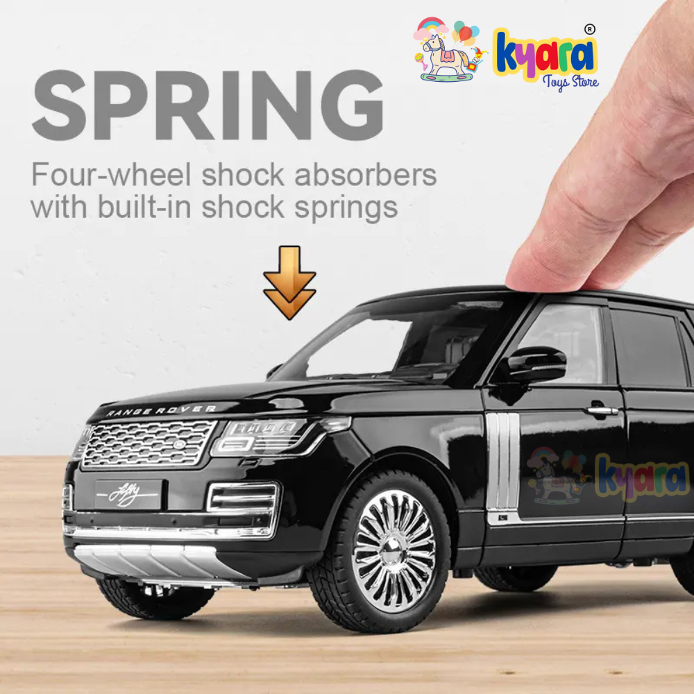 BIG SIZE RANGE ROVER 1:18 DIECAST METAL PULL BACK DIECAST CAR WITH OPENABLE DOOR AND SOUND LIGHT, GIFTS TOYS FOR KIDS【 MULTICOLOR 】[SIZE : 28.7CM*13CM*10.5CM]