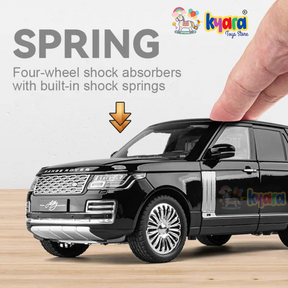 BIG SIZE RANGE ROVER 1:18 DIECAST METAL PULL BACK DIECAST CAR WITH OPENABLE DOOR AND SOUND LIGHT, GIFTS TOYS FOR KIDS【 MULTICOLOR 】[SIZE : 28.7CM*13CM*10.5CM]