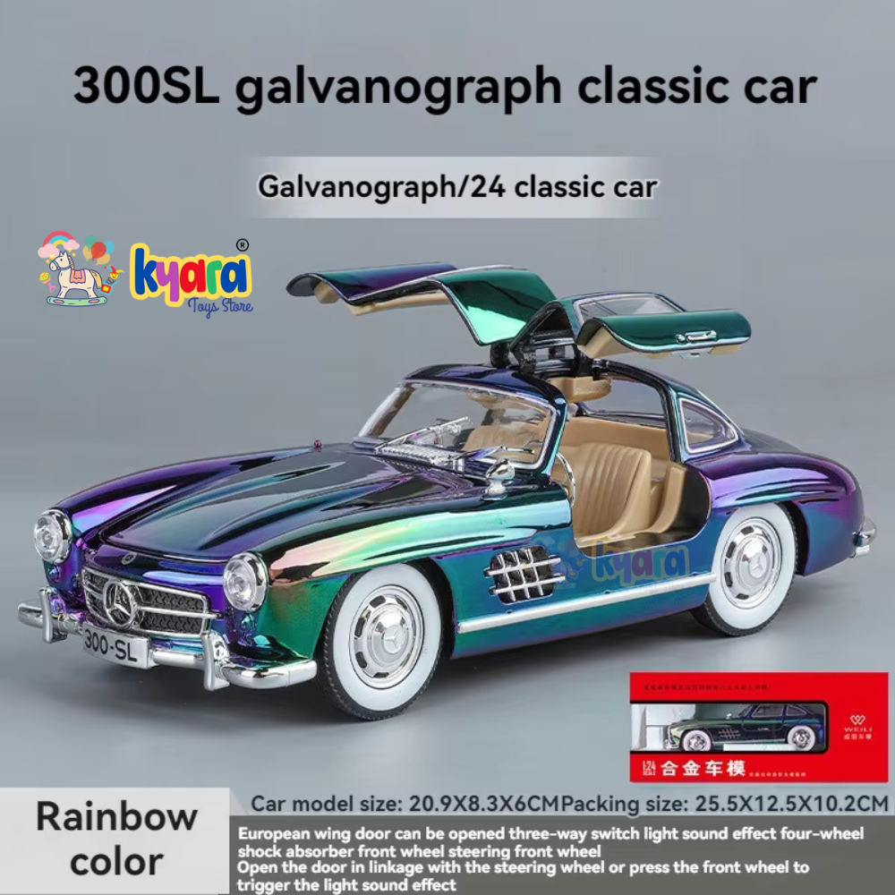 Mercedes-benz 300sl Scale Model Diecast Metalcar - All Size