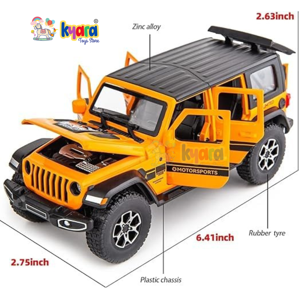 Wrangler Rubicon Thar Jeep Scale Model  Metal Car- All Model