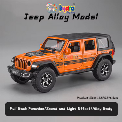 Wrangler Rubicon Thar Jeep Scale Model  Metal Car- All Model