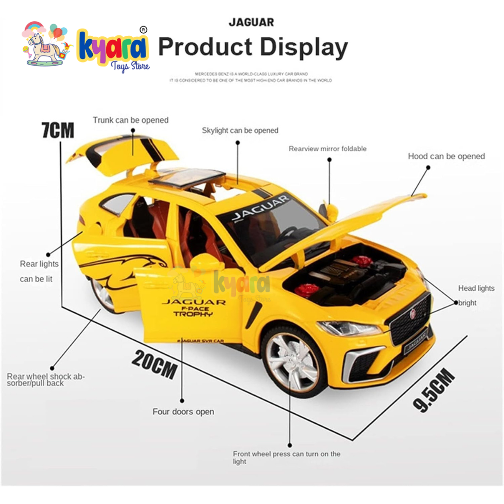 Jaguar F-pace Svr Suv Scale Model Diecast Metalcar - All Size