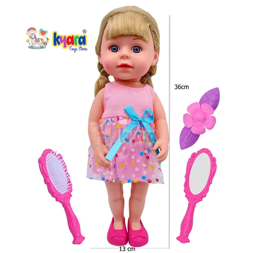 BIG SIZE BEAUTIFUL FASHION DOLL FOR GIRLS, FASHIONABLE DOLL WITH ACCESSORIES FOR GIRLS ( MULTI COLOR )