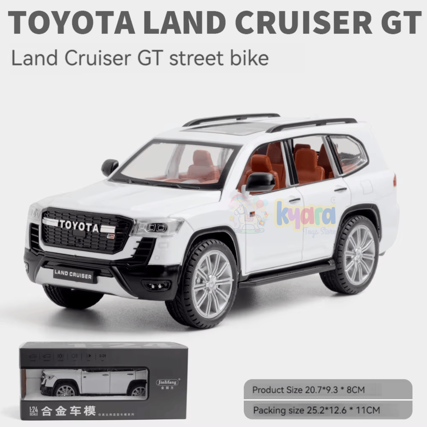 Toyota Land Cruiser Gr Suv Scale Model Diecast Metalcar - All Size