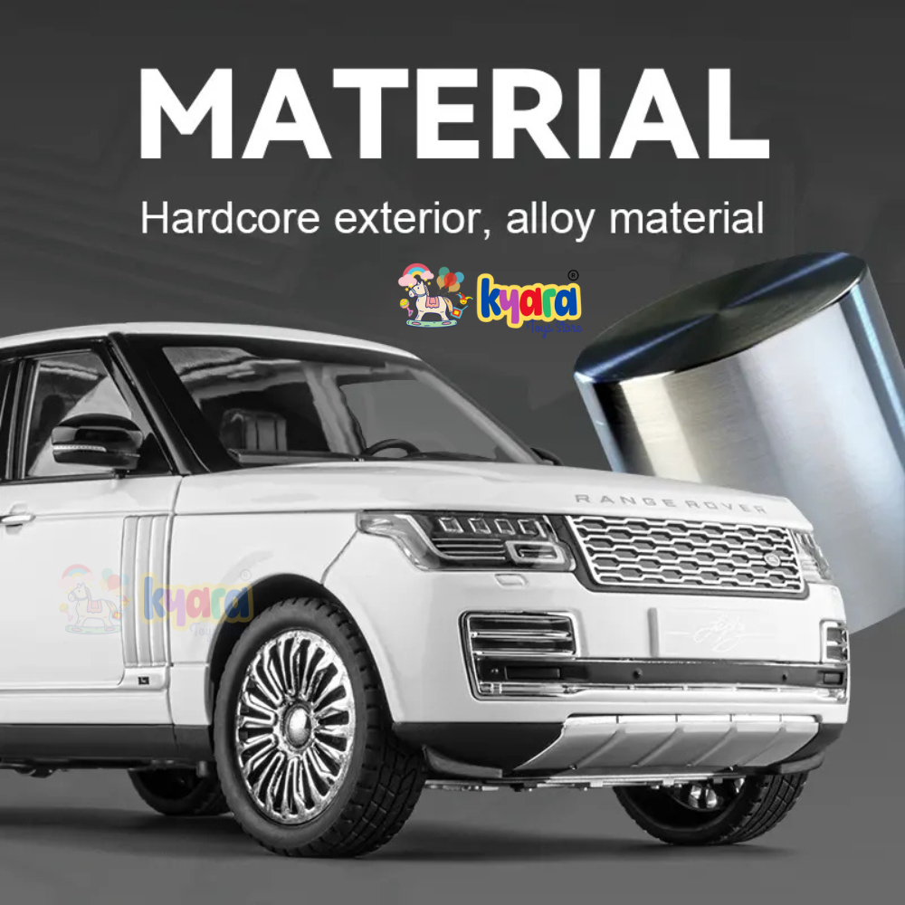 BIG SIZE RANGE ROVER 1:18 DIECAST METAL PULL BACK DIECAST CAR WITH OPENABLE DOOR AND SOUND LIGHT, GIFTS TOYS FOR KIDS【 MULTICOLOR 】[SIZE : 28.7CM*13CM*10.5CM]