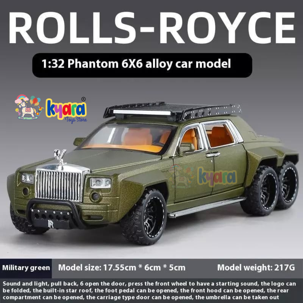 Rolls Royce Phantom 6x6 Sports Scale Model Diecast Metalcar - All Size