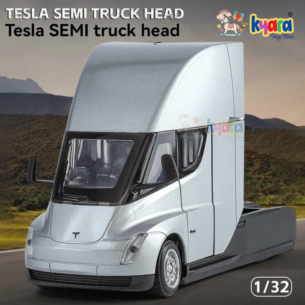 Tesla Semi Truck Head Scale Model Diecast Metalcar - All Size