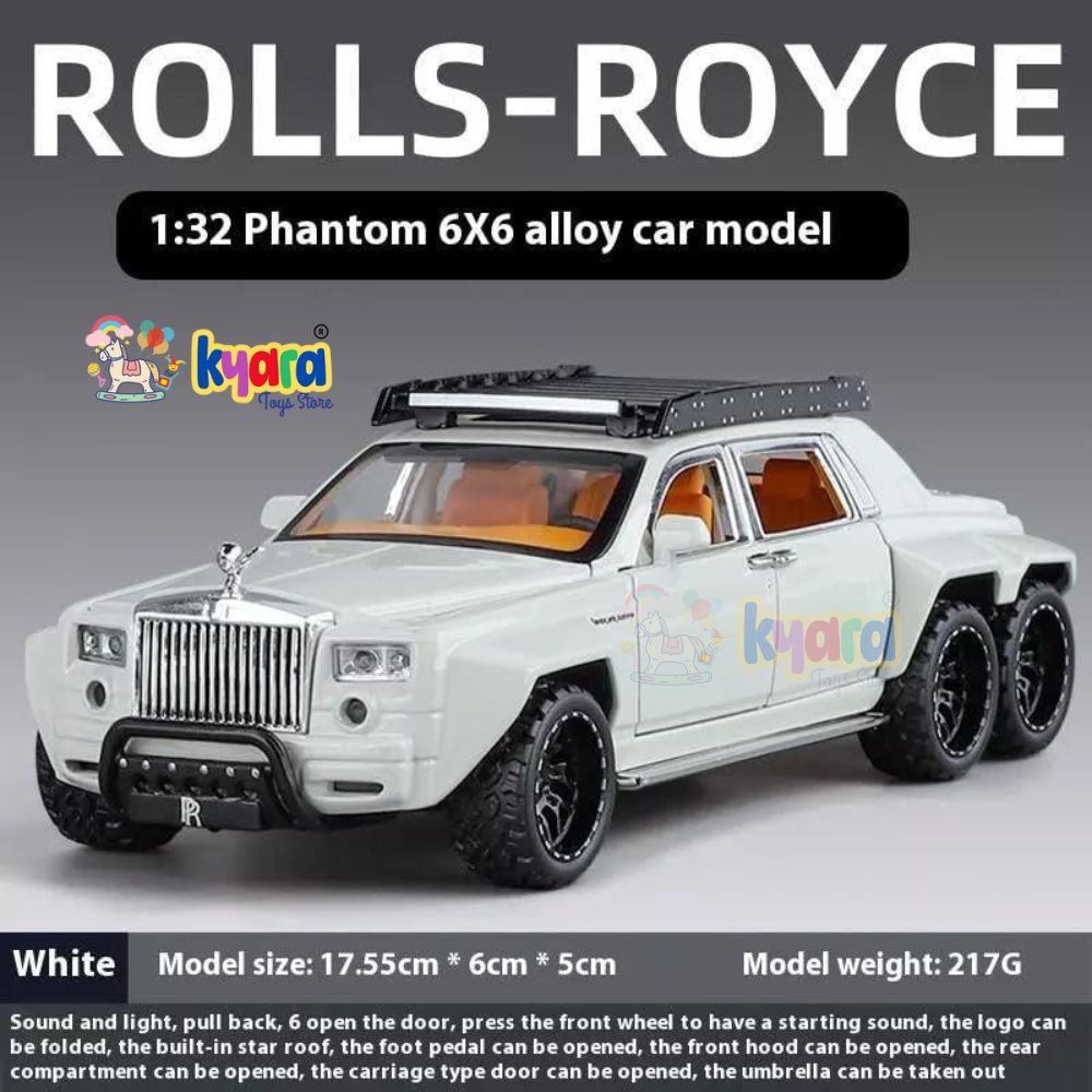 Rolls Royce Phantom 6x6 Sports Scale Model Diecast Metalcar - All Size