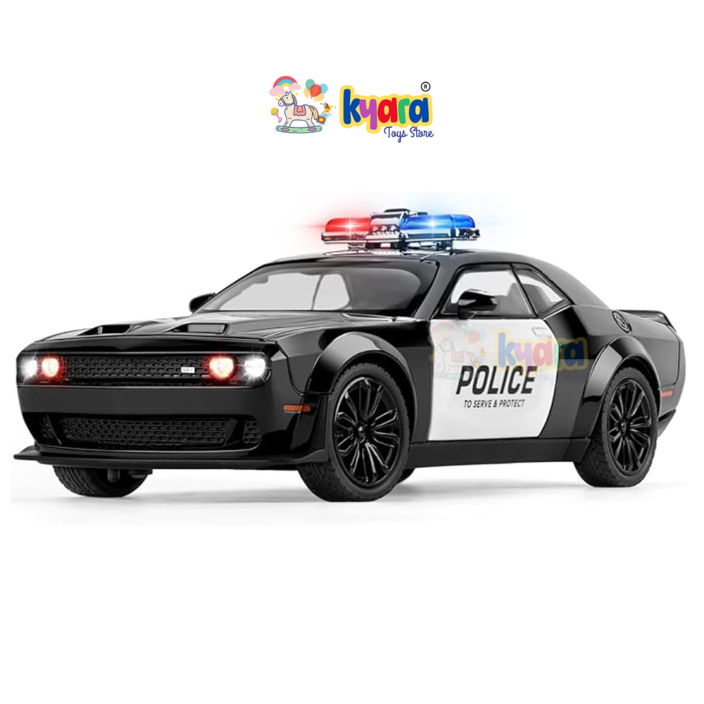 Dodge Challenger Srt Police  Scale Model Diecast Metalcar - All Size