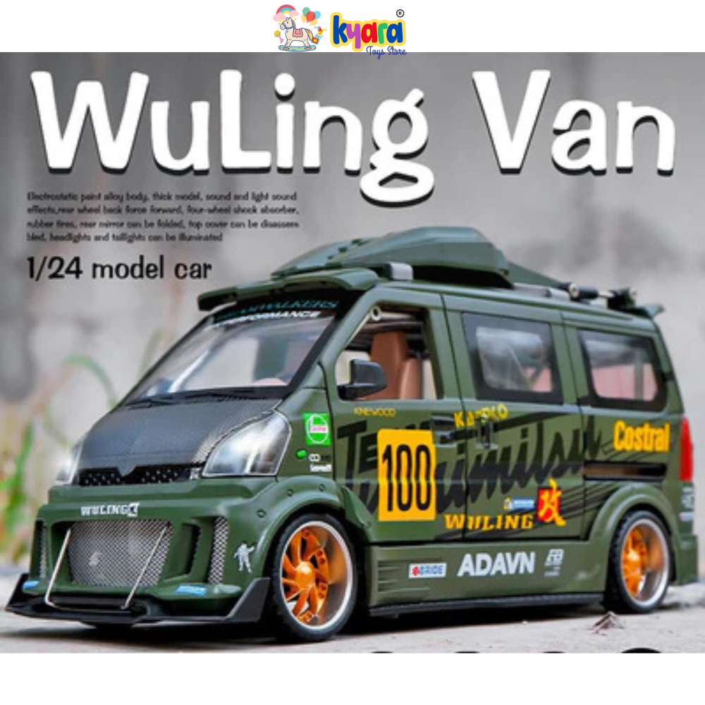 Wuling Track Sports Van Scale Model Diecast Metalcar - All Size