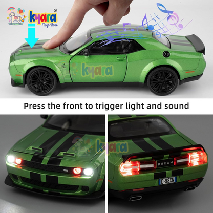 Dodge Challenger Srt Hellcat Scale Model Diecast Metal Car - All Size
