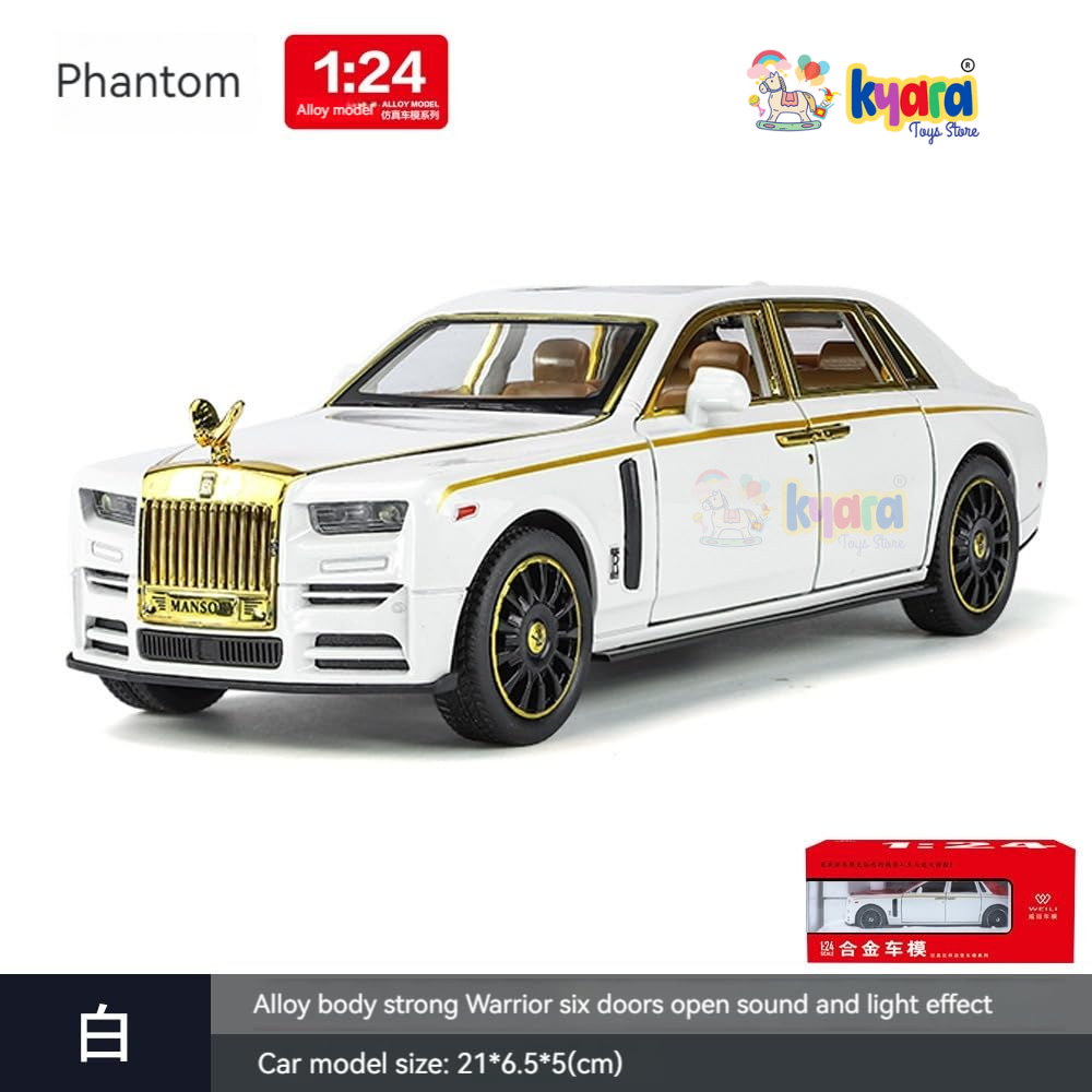 Rolls-royce Phantom Scale Model Diecast Metalcar - All Size