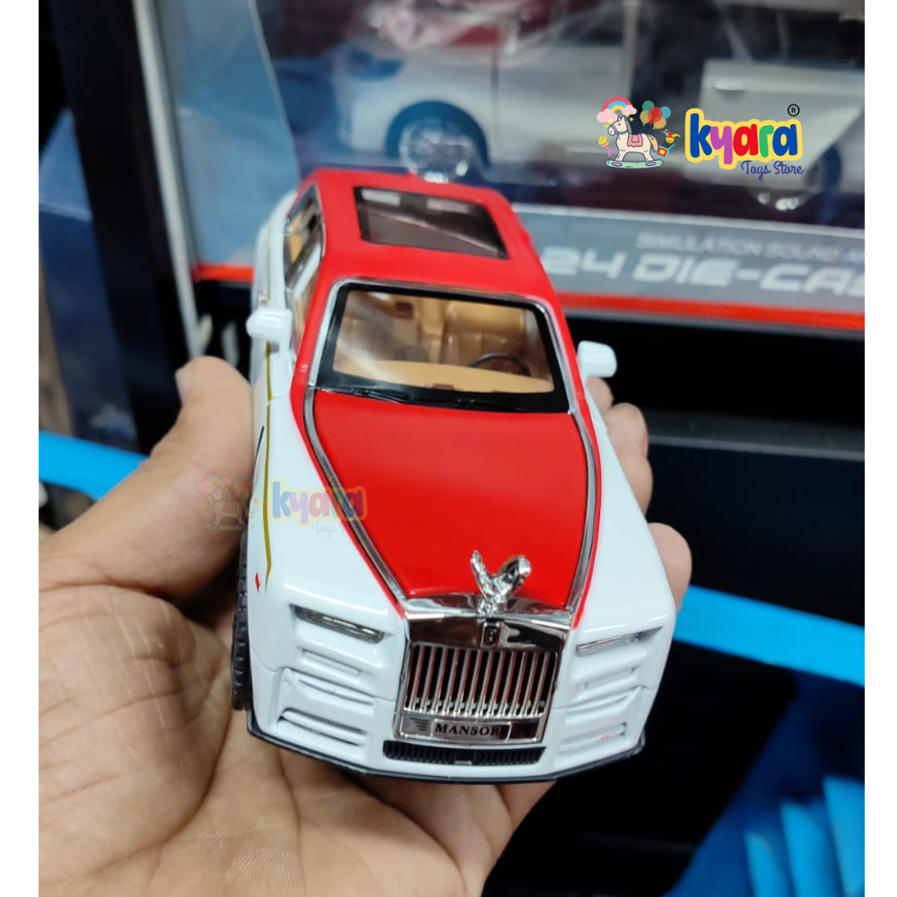 Rolls-royce Phantom White Scale Model Diecast Metalcar - All Size