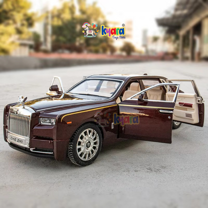 Rolls Royce Phantom Maroon Diecast Scale Model Metal Car