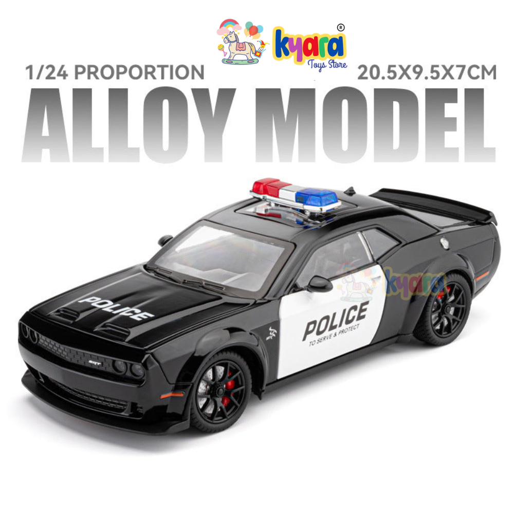 Dodge Challenger Srt Police  Scale Model Diecast Metalcar - All Size