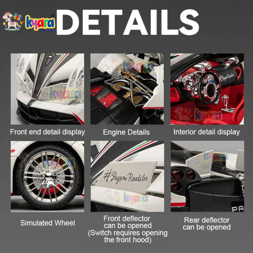 Pagani Huayra Scale Model Diecast Metalcar - All Size