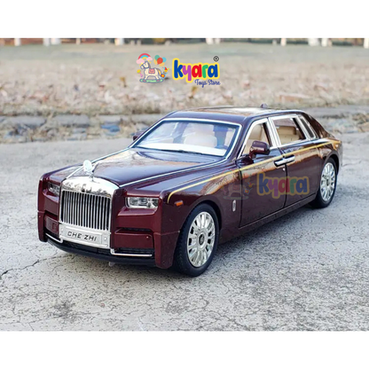 Rolls Royce Phantom Maroon Diecast Scale Model Metal Car