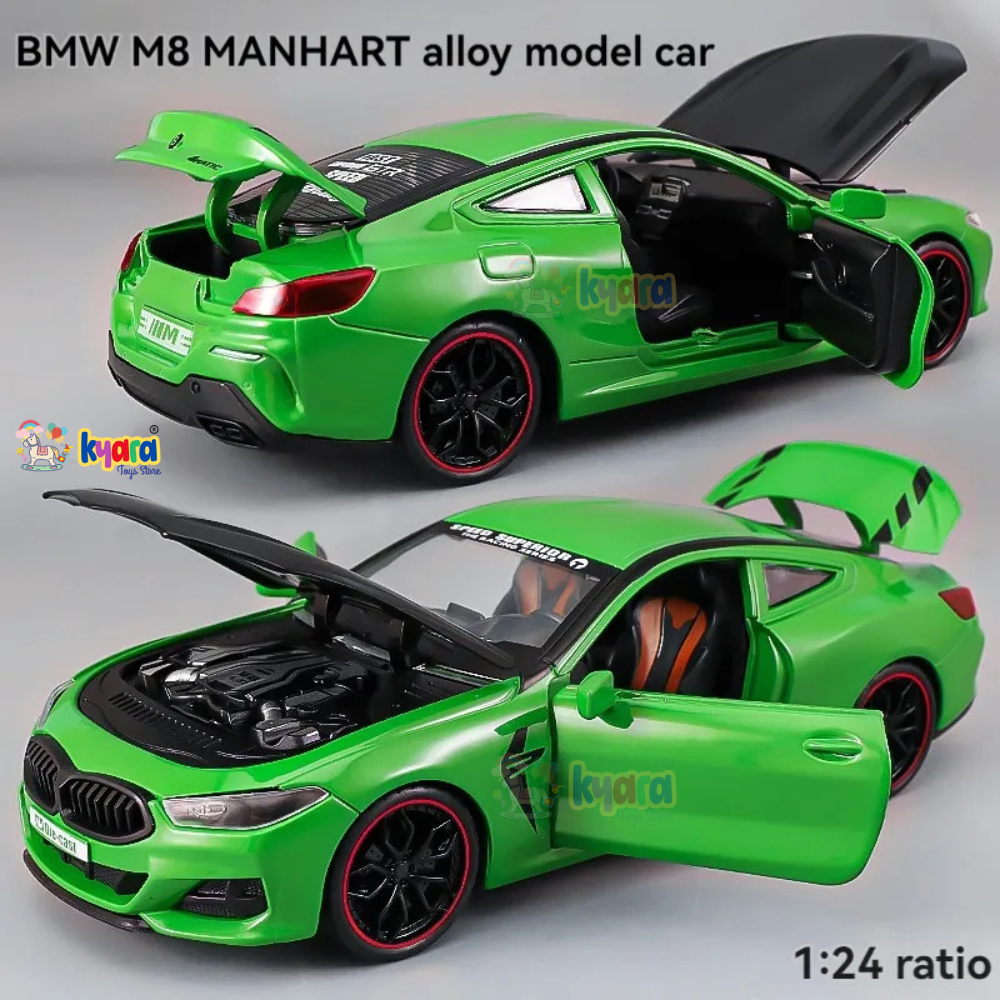 Bmw M8 Sports Scale Model Diecast Metalcar - All Size