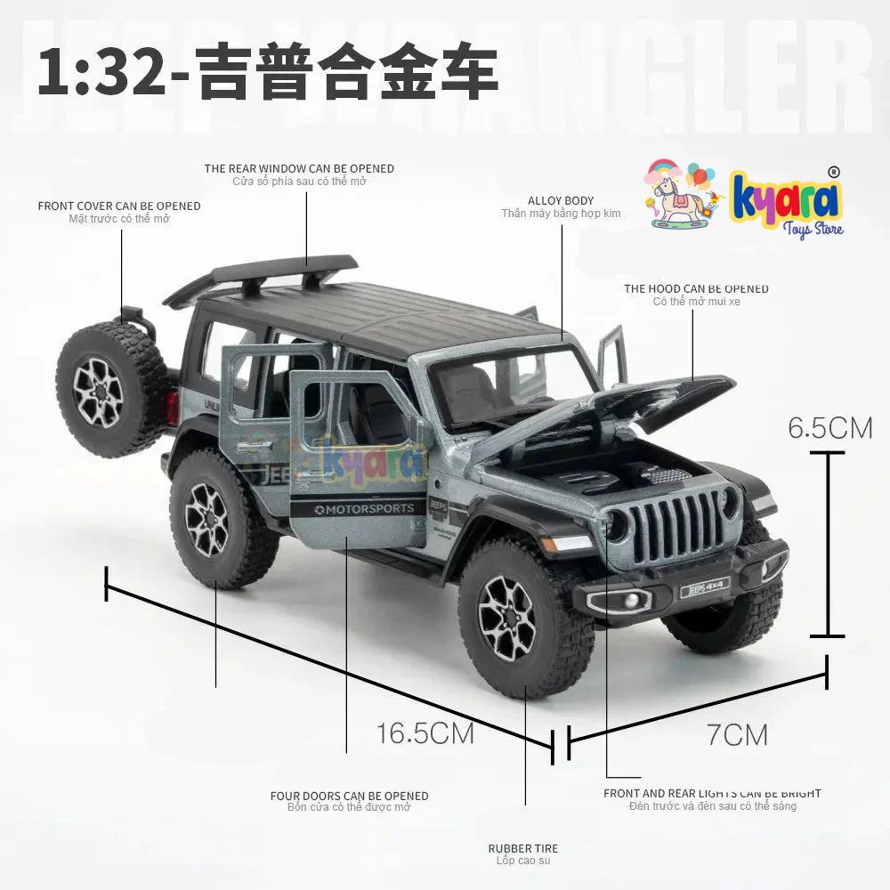 Wrangler Rubicon Thar Jeep Scale Model  Metal Car- All Model