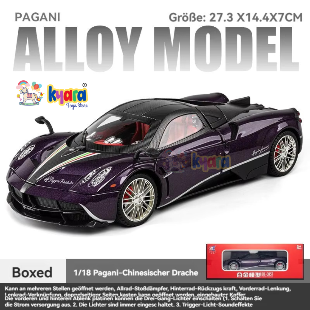 Pagani Huayra Scale Model Diecast Metalcar - All Size