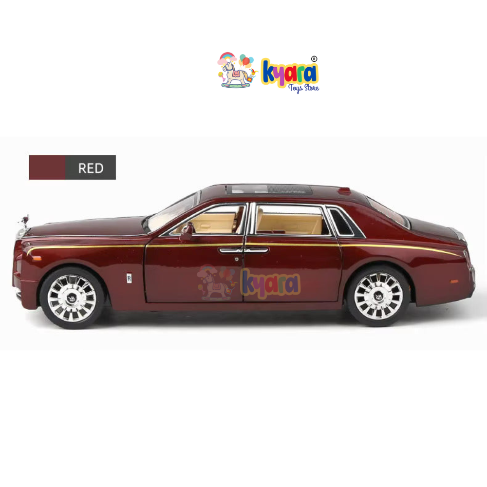 Rolls Royce Phantom Maroon Diecast Scale Model Metal Car