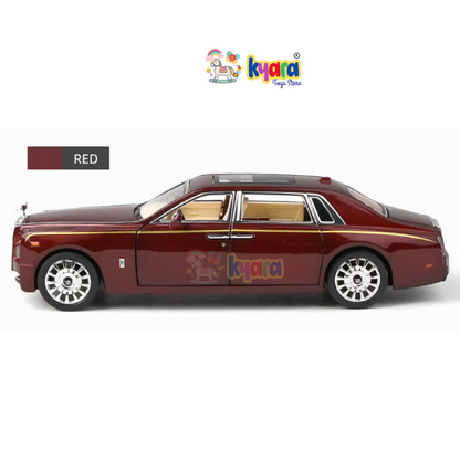Rolls Royce Phantom Maroon Diecast Scale Model Metal Car