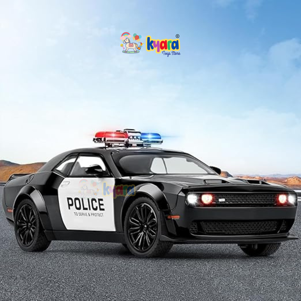 Dodge Challenger Srt Police  Scale Model Diecast Metalcar - All Size