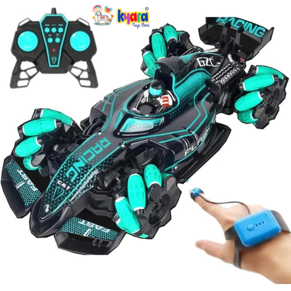 Remotel Control Car - Made with Premium Quality plastic with high power 4WD Dual Motor – Kids toys Car with Remote Control and Smart Watch Gesture...