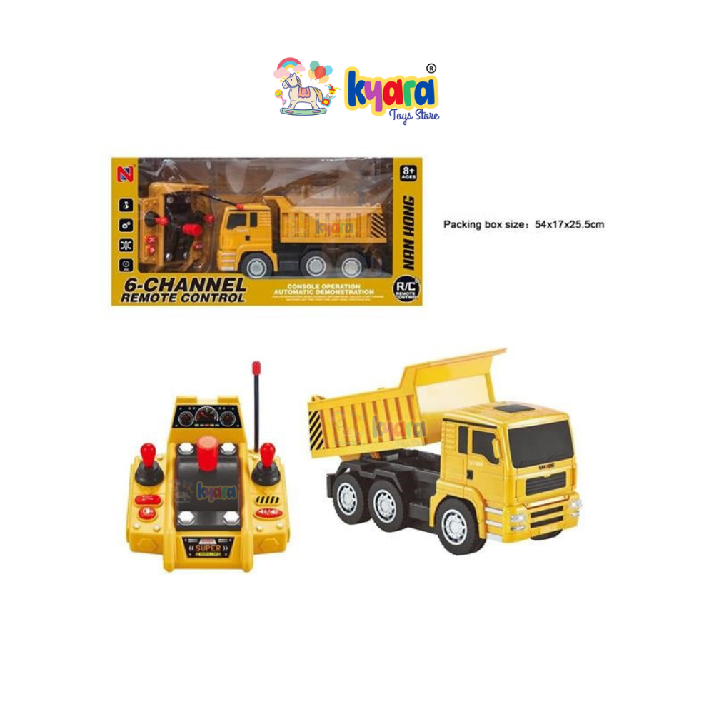 REMOTE CONTROL DUMP TRUCK TOYS RC DUMP TRUCK GIFT TOYS FOR AGES 8, 9, 10, 11+ 6 CHANNEL CONSTRUCTION TOYS REMOTE CONTROL DUMP TRUCK FOR BOYS