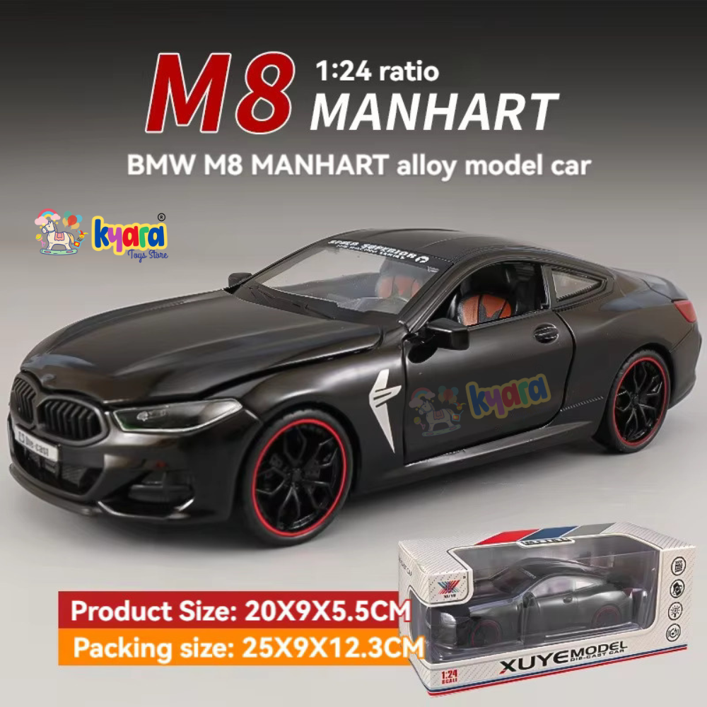 Bmw M8 Sports Scale Model Diecast Metalcar - All Size