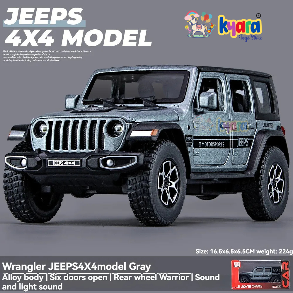 Wrangler Rubicon Thar Jeep Scale Model  Metal Car- All Model