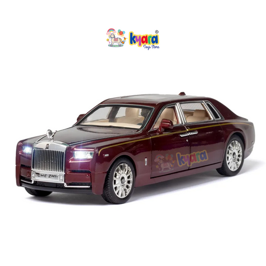 Rolls Royce Phantom Maroon Diecast Scale Model Metal Car