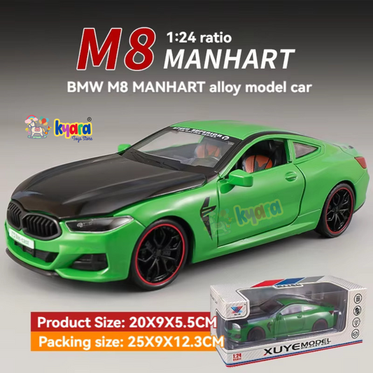 Bmw M8 Sports Scale Model Diecast Metalcar - All Size