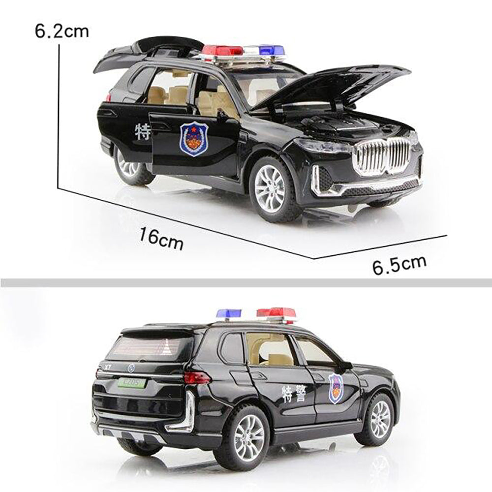 BMW 1:32 Diecast Scale Model Metal Pull Back with Openable Doors & Light, Music Toy Vehicle for Kids 【 MULTICOLOR 】