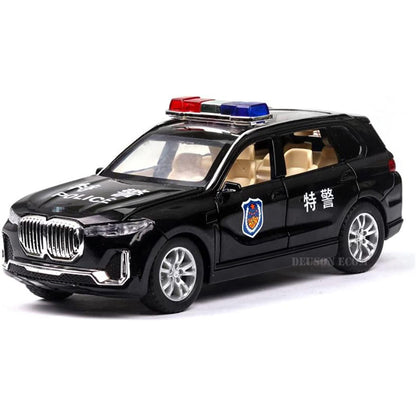 Bmw Police Scale Model Diecast Metalcar - All Size