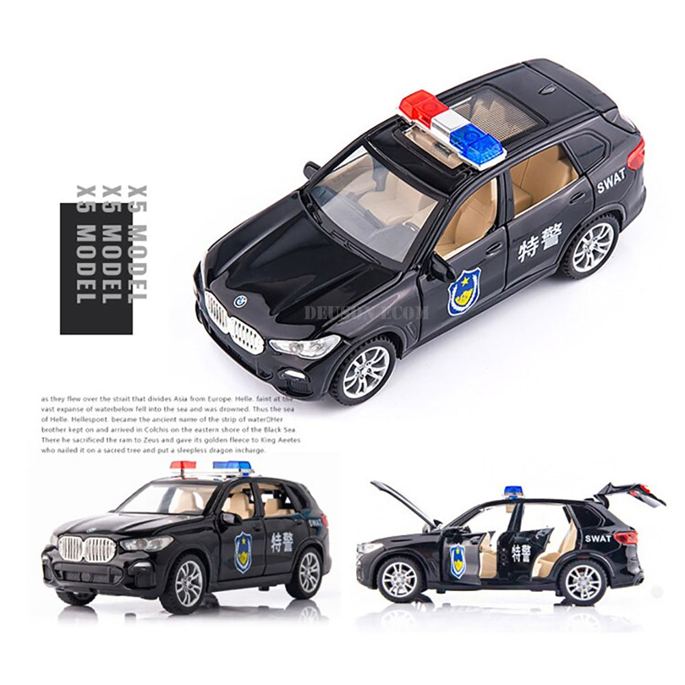 Bmw Police Scale Model Diecast Metalcar - All Size