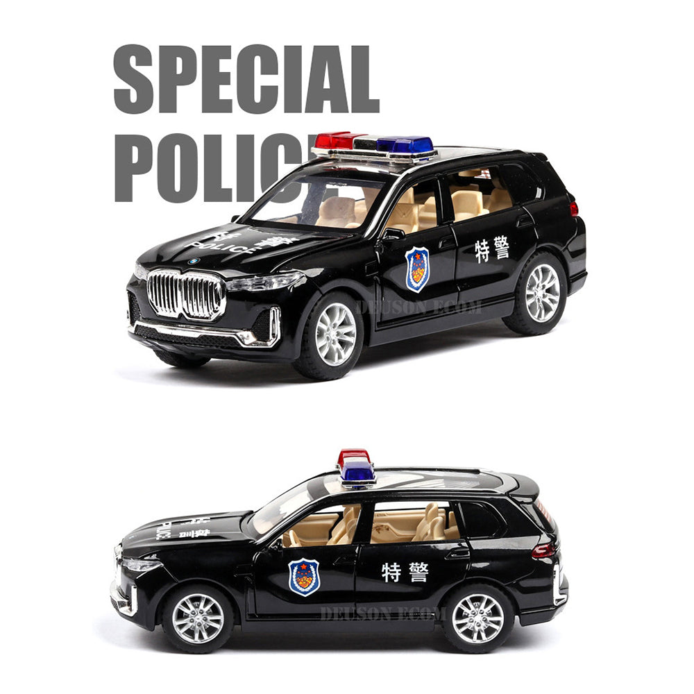 Bmw Police Scale Model Diecast Metalcar - All Size