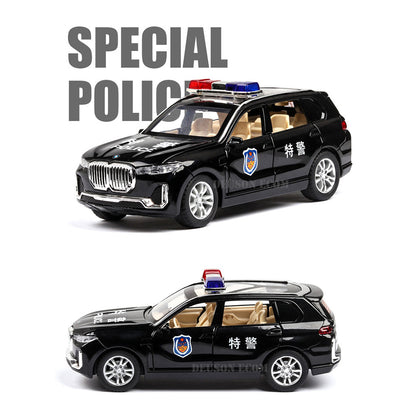Bmw Police Scale Model Diecast Metalcar - All Size