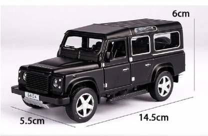 LAND ROVER DEFENDER 1:32 DIECAST SCALE MODEL METAL PULL BACK WITH OPENABLE DOORS & LIGHT, MUSIC TOY VEHICLE FOR KIDS [SIZE:-14.4CM*6CM*5.5CM]【 MULTICOLOR 】