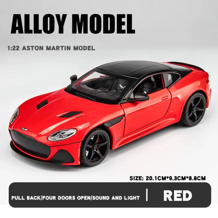 1:24 for Aston Martin GT Alloy Diecasts & Toy Vehicles Metal Toy Car Model Sound and Light Pull Back Collection Kids Toy[3 Color available Any 1 Random Send ][22CM*9CM*8CM]