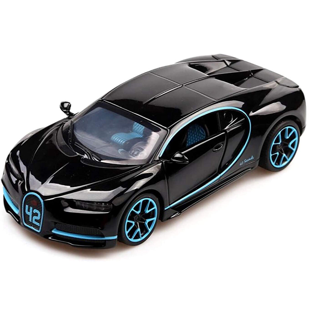 New 1:32 Scale Bugatti Chiiron Die Cast Alloy Metal Luxury Car Model Pull Back Car For Children Toys (5 Design Available 1 Design Sending) (Multicolor, Pack Of1)