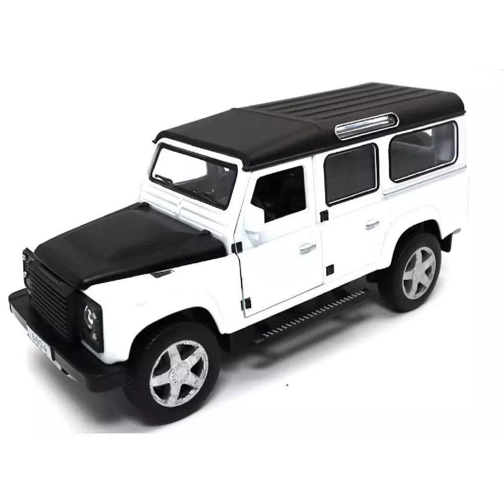 LAND ROVER DEFENDER 1:32 DIECAST SCALE MODEL METAL PULL BACK WITH OPENABLE DOORS & LIGHT, MUSIC TOY VEHICLE FOR KIDS [SIZE:-14.4CM*6CM*5.5CM]【 MULTICOLOR 】