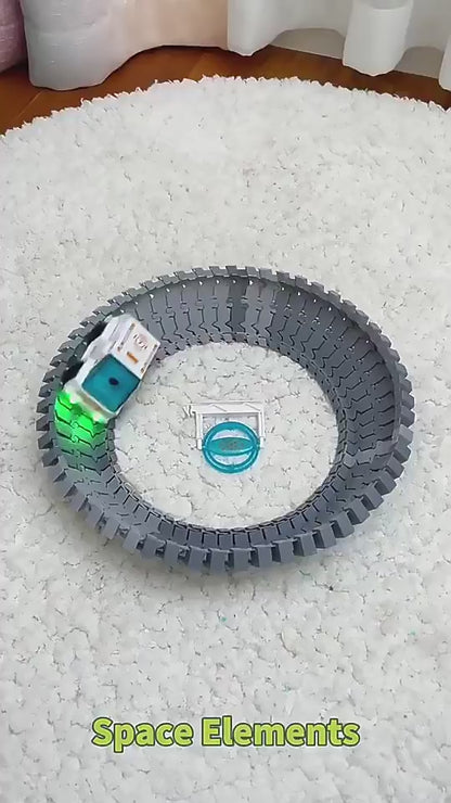Space Race Track Toy Car Train Sets, for Kids Christmas and Birthday Gifts