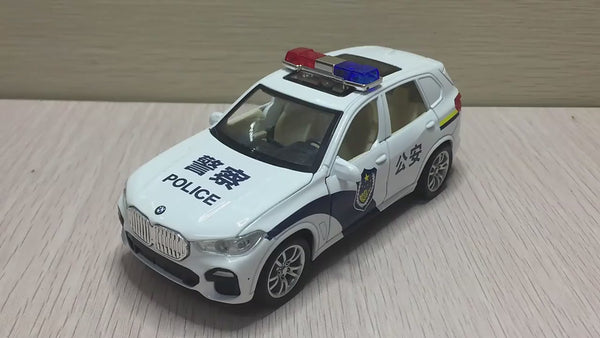 Bmw Police Scale Model Diecast Metalcar - All Size