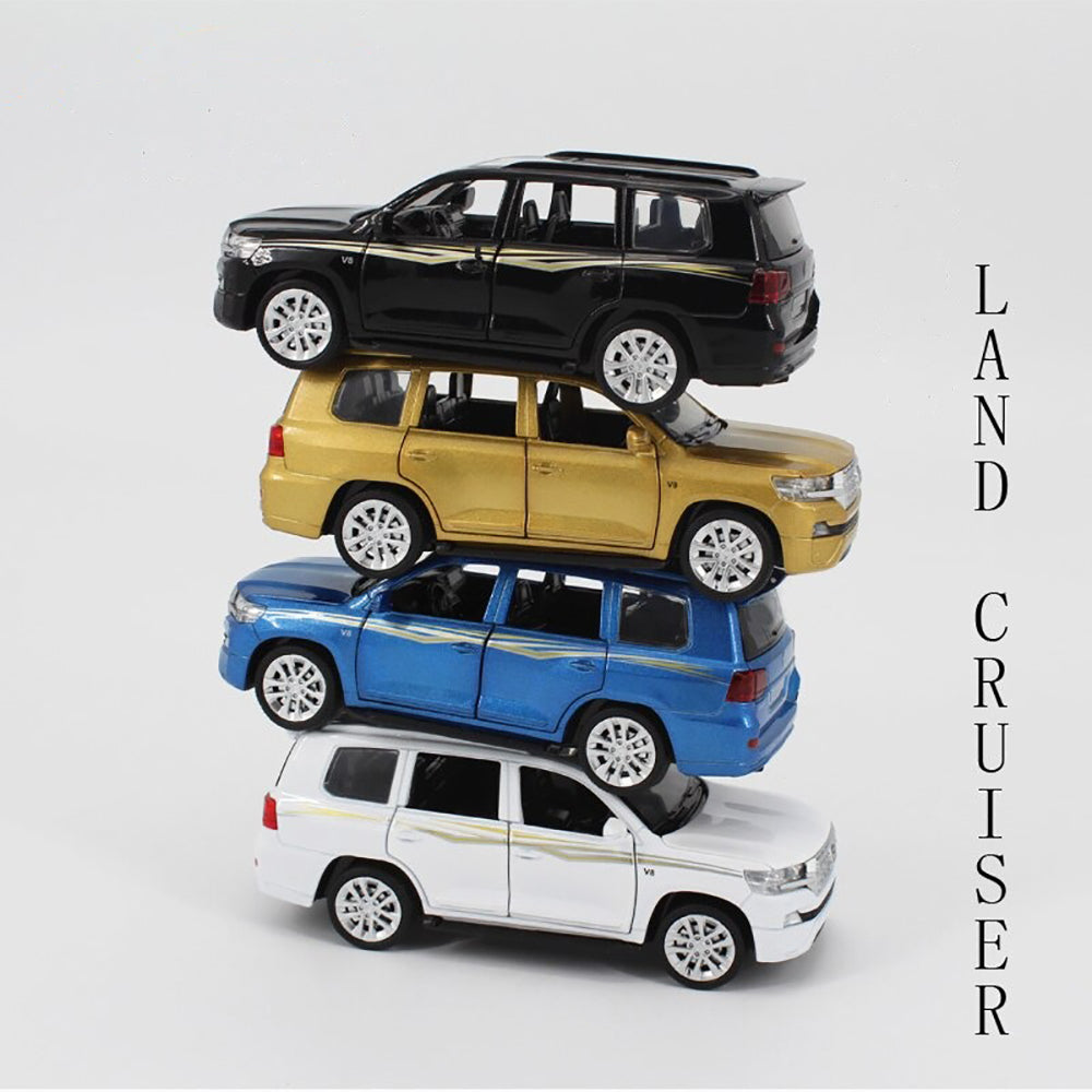 Toyota Land Cruiser Prado 1:32 Ally Metal Car Model Toy With Music (4 Color Available 1 Color Send)